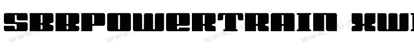 SbBPowertrain XWideX字体转换